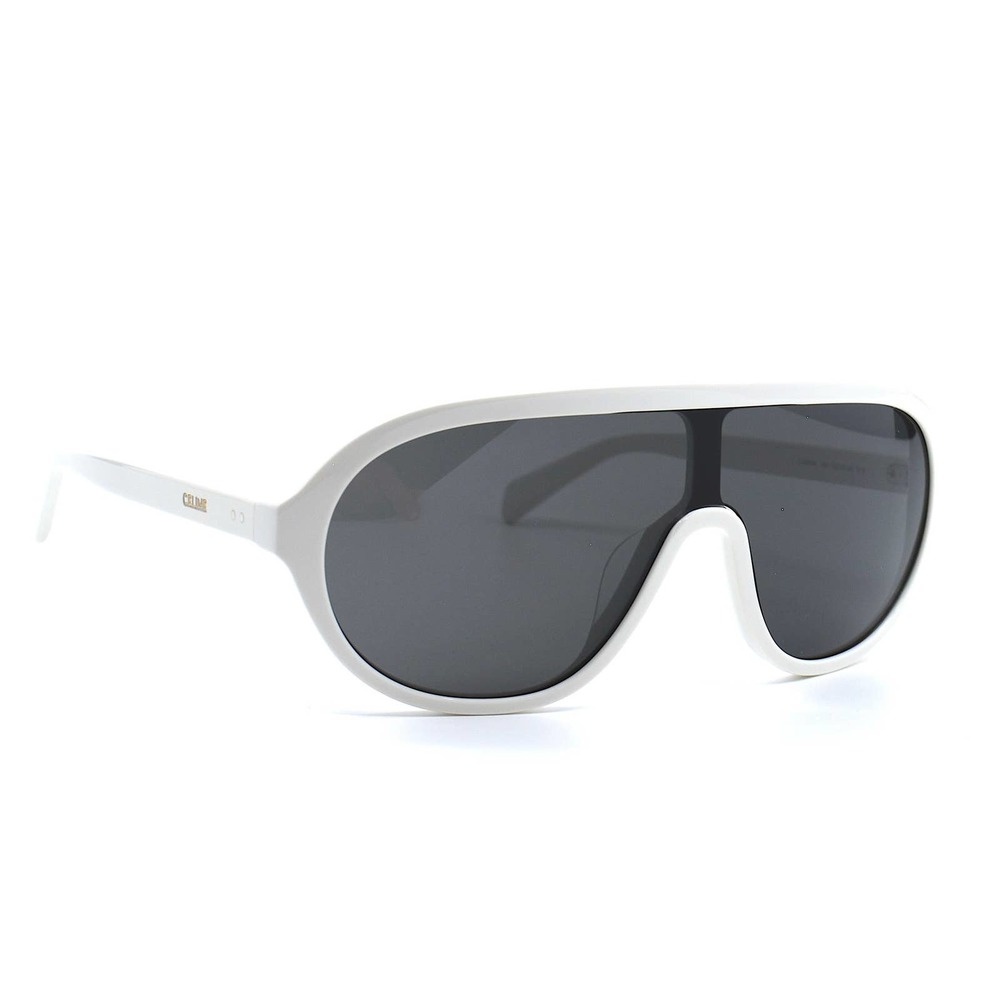 CELINE CL40234I WHITE DARK GREY LENS UNISEX SUNGLASSES - Picture 4 of 12